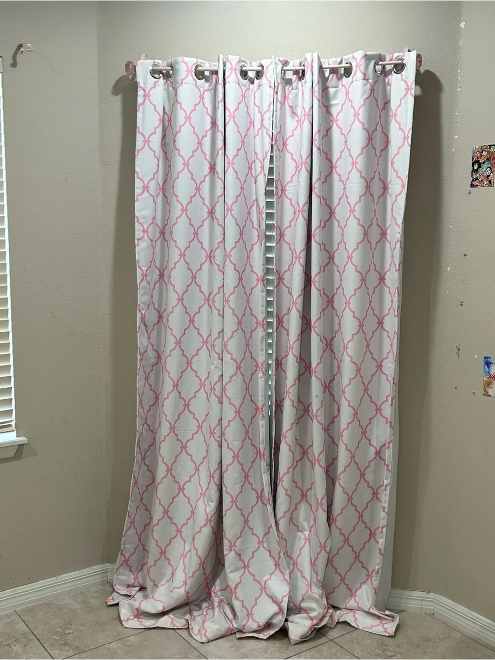 Macys Elrene Kids’ Candice 52”x95” Geo-Print Blackout Grommet Curtain Panel (2)